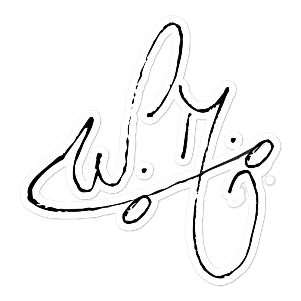 Short Hand Logo Sticker