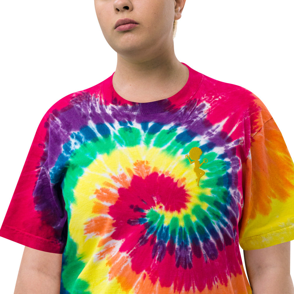 Golden Mage Oversized tie-dye t-shirt