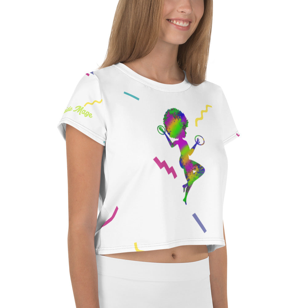 Mardi Gras Mage All-Over Print Crop Tee