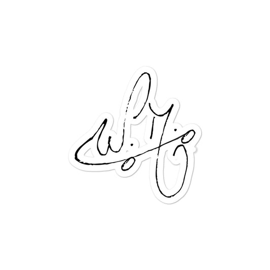 Short Hand Logo Sticker