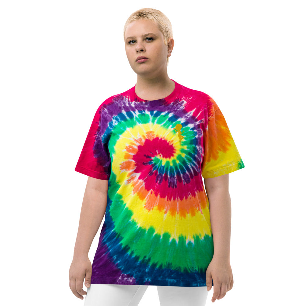 Golden Mage Oversized tie-dye t-shirt