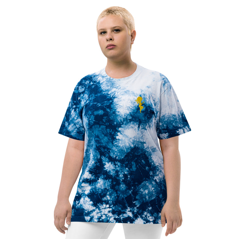 Golden Mage Oversized tie-dye t-shirt