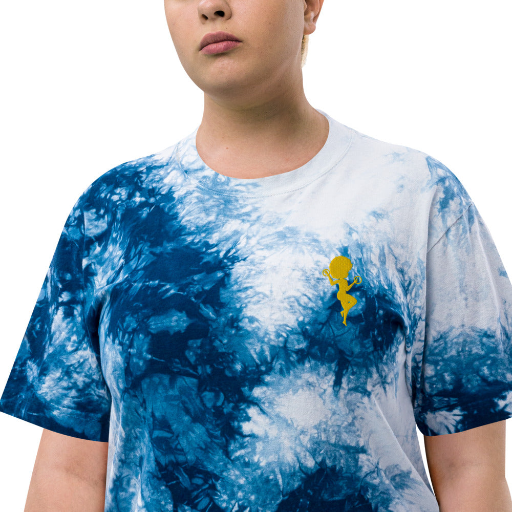 Golden Mage Oversized tie-dye t-shirt